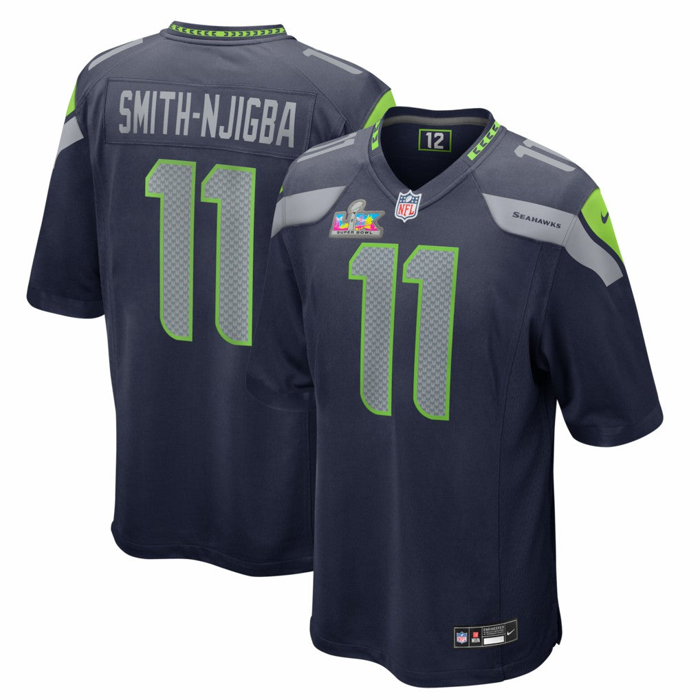 Jaxon Smith-Njigba Seattle Seahawks Super Bowl LX Patch Game Jersey - College Navy outlet