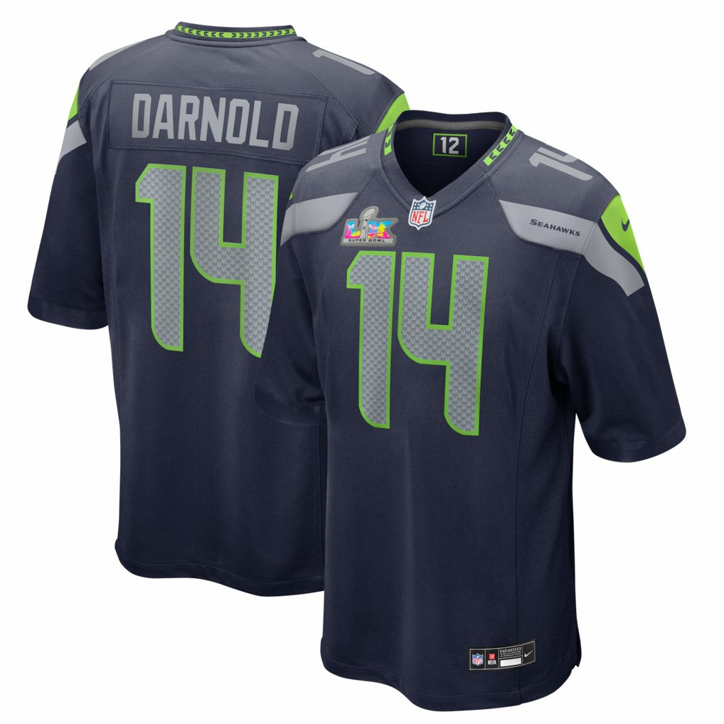 Sam Darnold Seattle Seahawks Super Bowl LX Patch Game Jersey - College Navy cheap