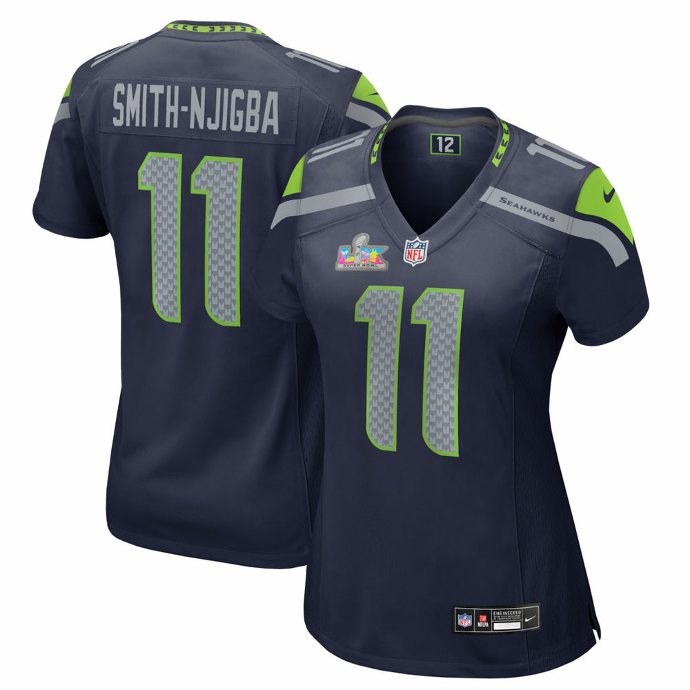 Jaxon Smith-Njigba Seattle Seahawks Women's Super Bowl LX Patch Game Jersey - College Navy outlet