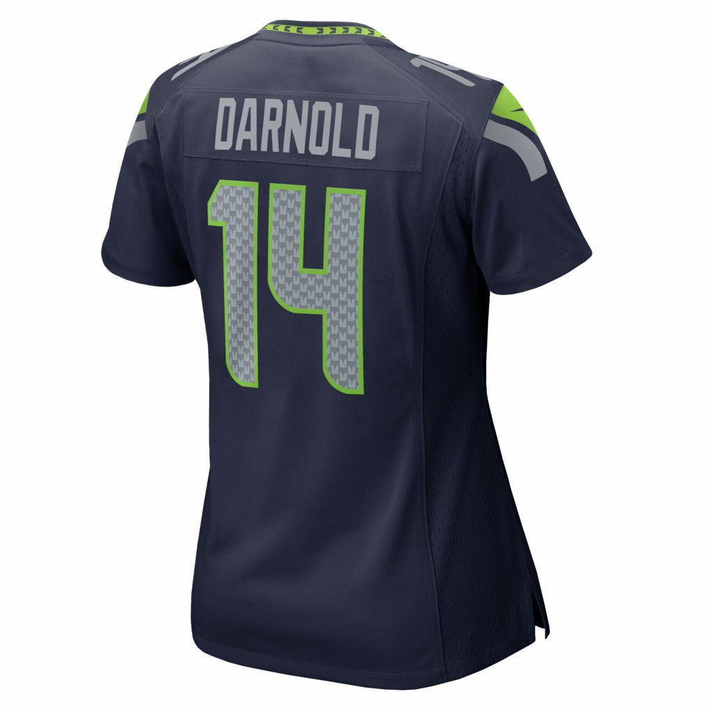 Sam Darnold Seattle Seahawks Women's Super Bowl LX Patch Game Jersey - College Navy cheap