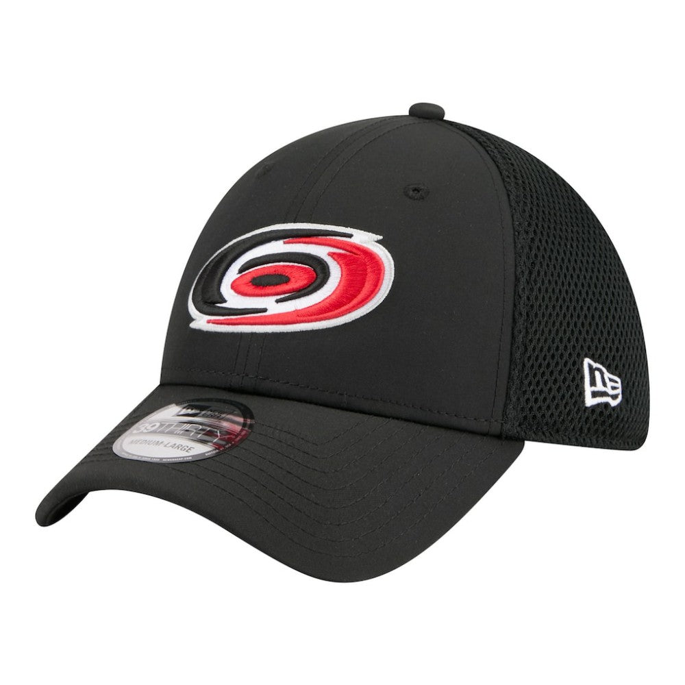 Carolina Hurricanes New Era Logo 39THIRTY Flex Hat - Black Hats