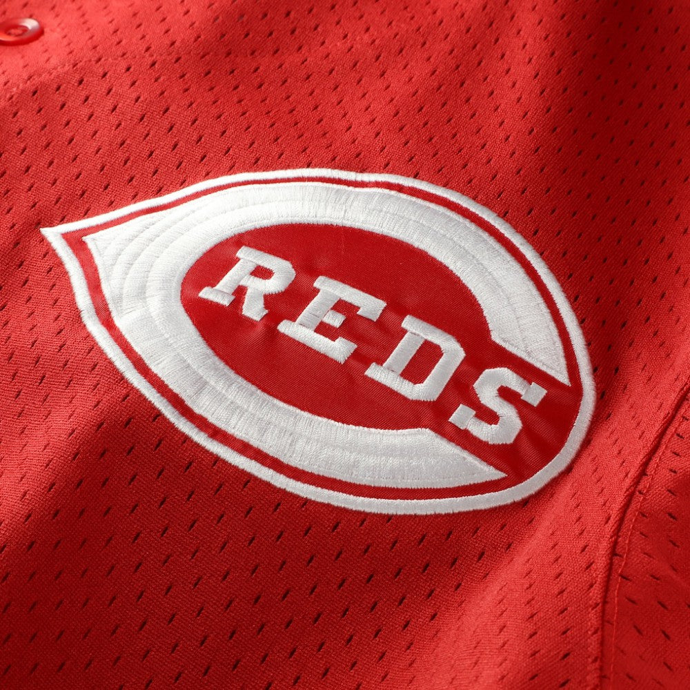 Deion Sanders Cincinnati Reds Big & Tall Cooperstown Mesh Batting Practice Jersey Red