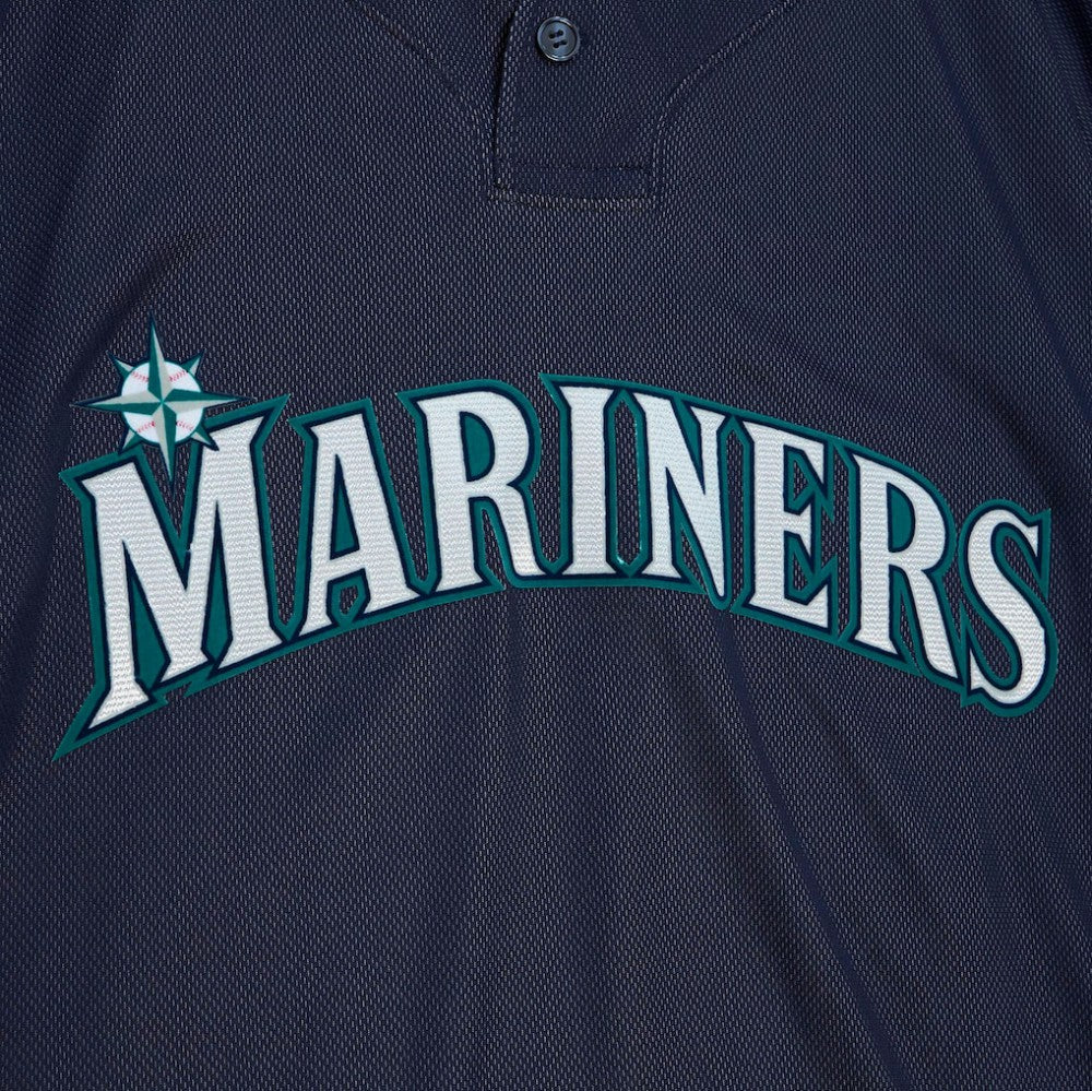 Ichiro Suzuki Seattle Mariners Big & Tall Cooperstown Mesh Batting Practice Jersey Navy