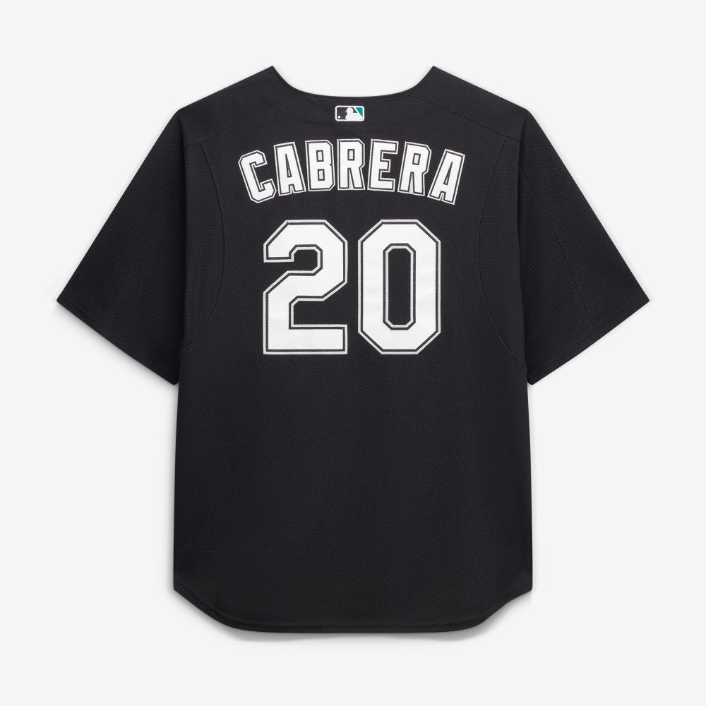 Miguel Cabrera Miami Marlins Big & Tall Cooperstown Mesh Batting Practice Jersey Black