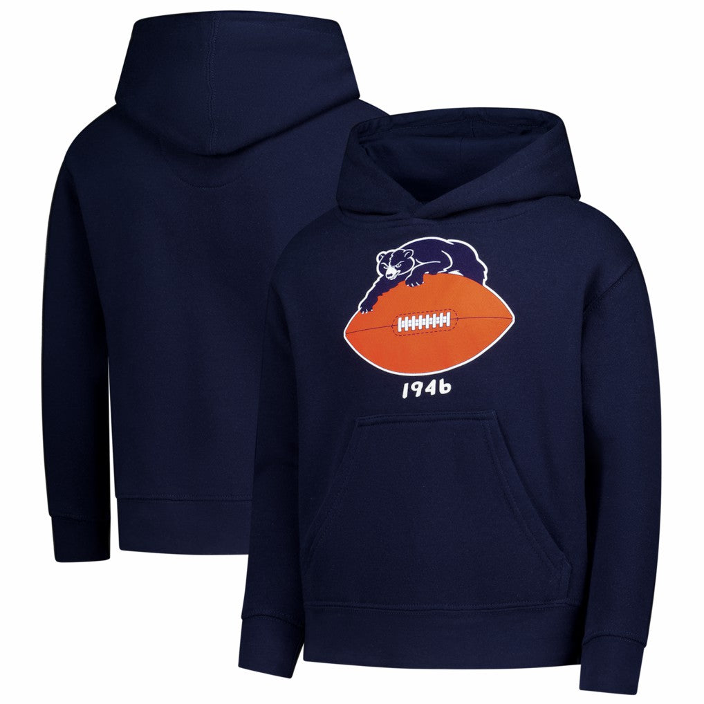 Chicago Bears Youth Retro Logo Hoodie - Navy cheap