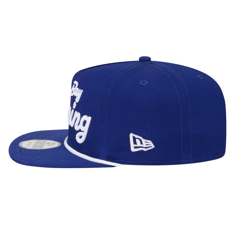 Tampa Bay Lightning New Era Team Text Golfer Adjustable Hat - Blue Hats
