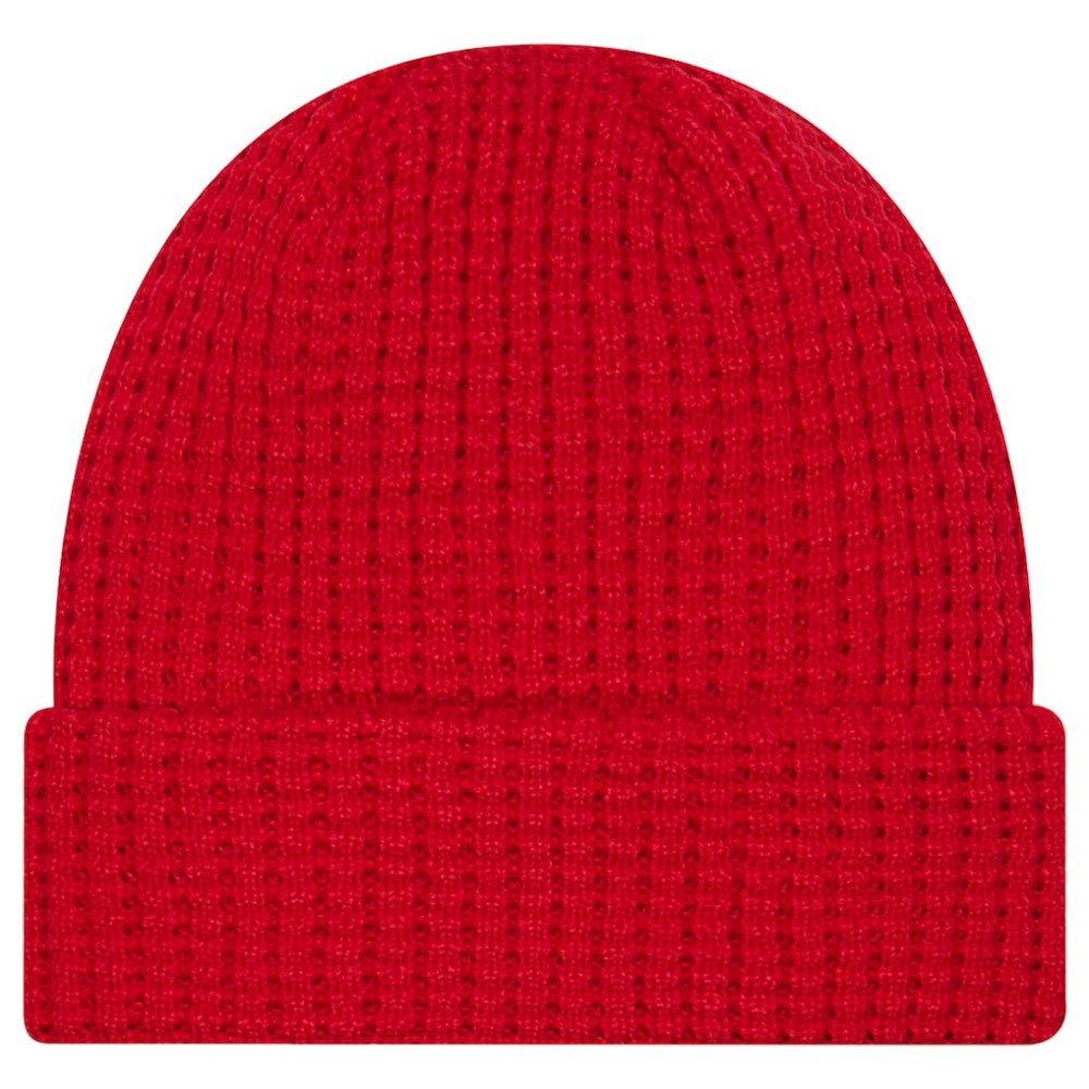 Carolina Hurricanes New Era Waffle Cuffed Knit Hat - Red Hats