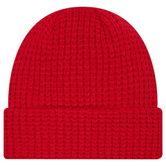 Carolina Hurricanes New Era Waffle Cuffed Knit Hat - Red Hats