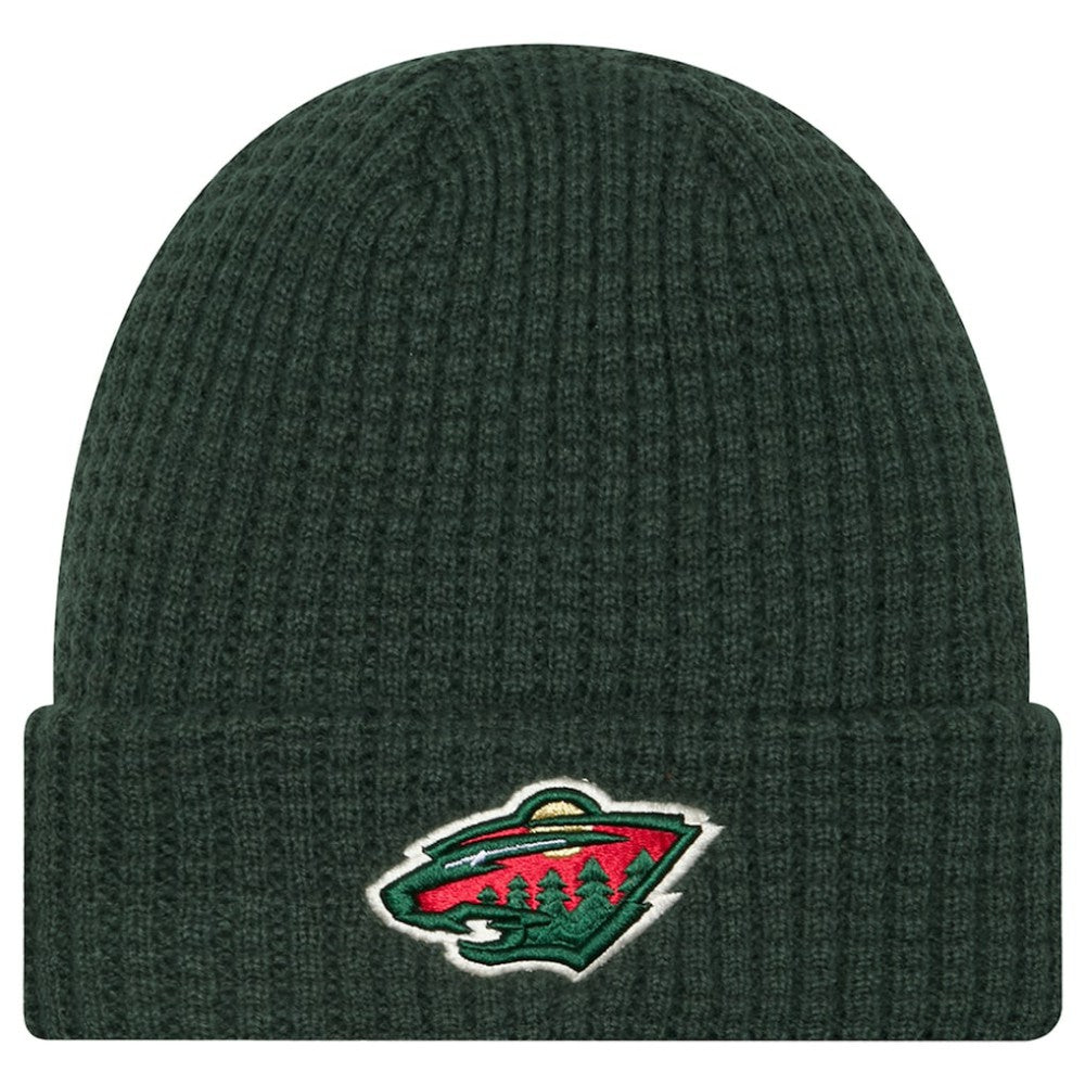 Minnesota Wild New Era Waffle Cuffed Knit Hat - Green Hats
