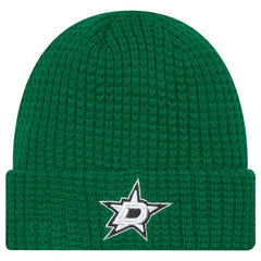 Dallas Stars New Era Waffle Cuffed Knit Hat - Kelly Green Hats
