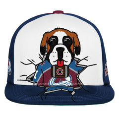 Colorado Avalanche Mitchell & Ness Youth Mascot Snapback Hat - Maroon Hats