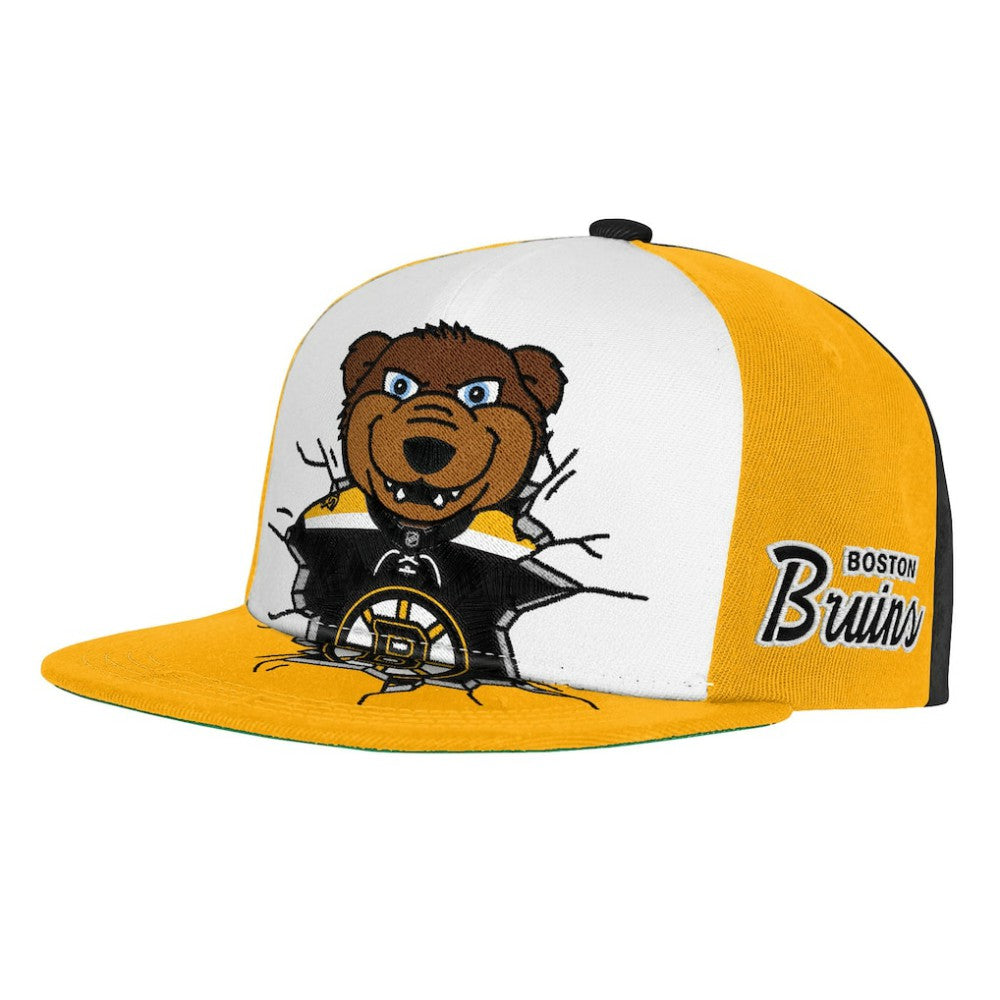 Boston Bruins Mitchell & Ness Youth Mascot Snapback Hat - Black Hats