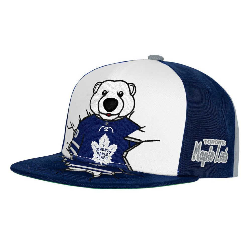 Toronto Maple Leafs Mitchell & Ness Youth Mascot Snapback Hat - Navy Hats