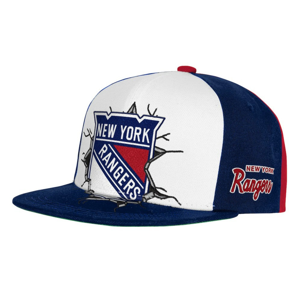 New York Rangers Mitchell & Ness Youth Mascot Snapback Hat - Navy Hats