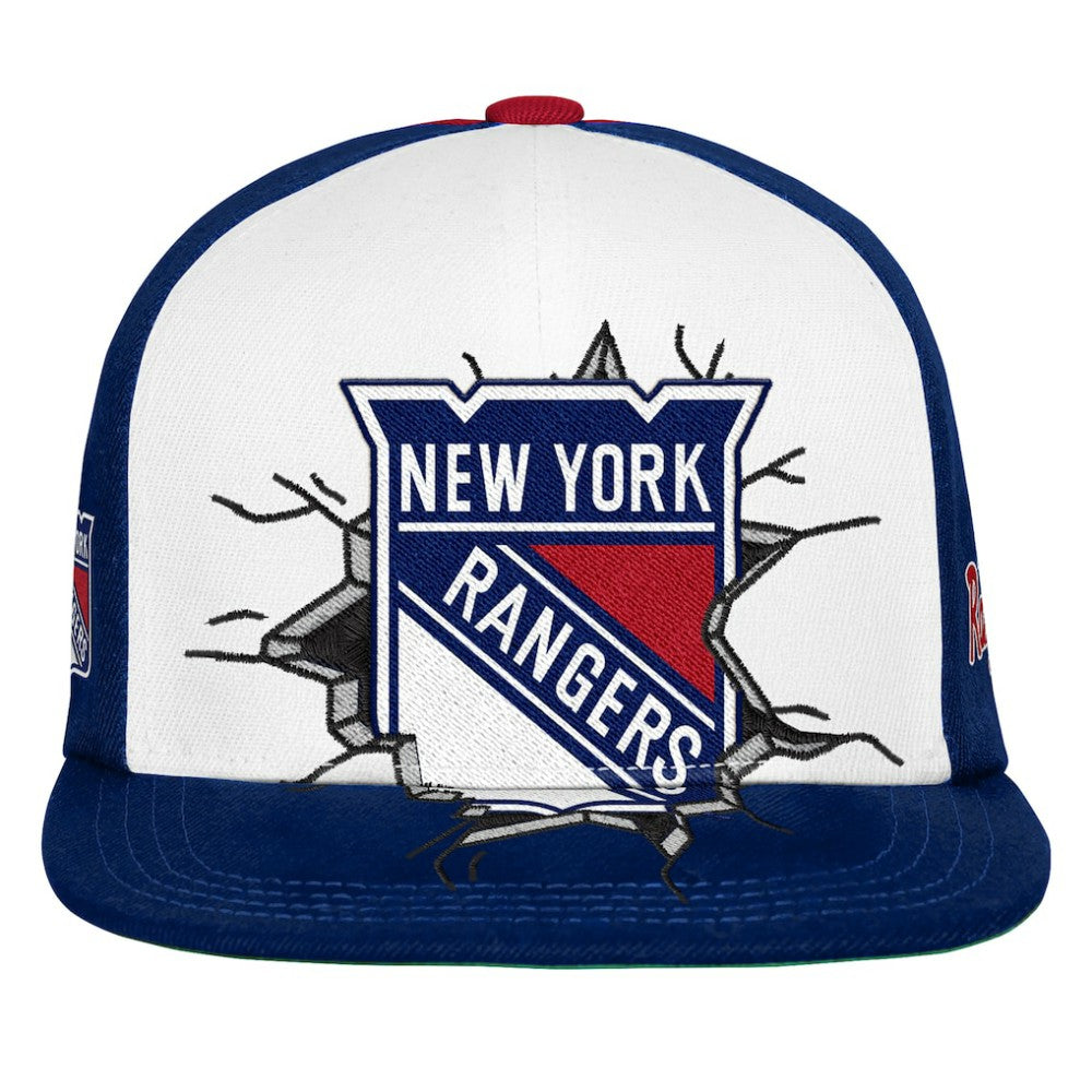 New York Rangers Mitchell & Ness Youth Mascot Snapback Hat - Navy Hats