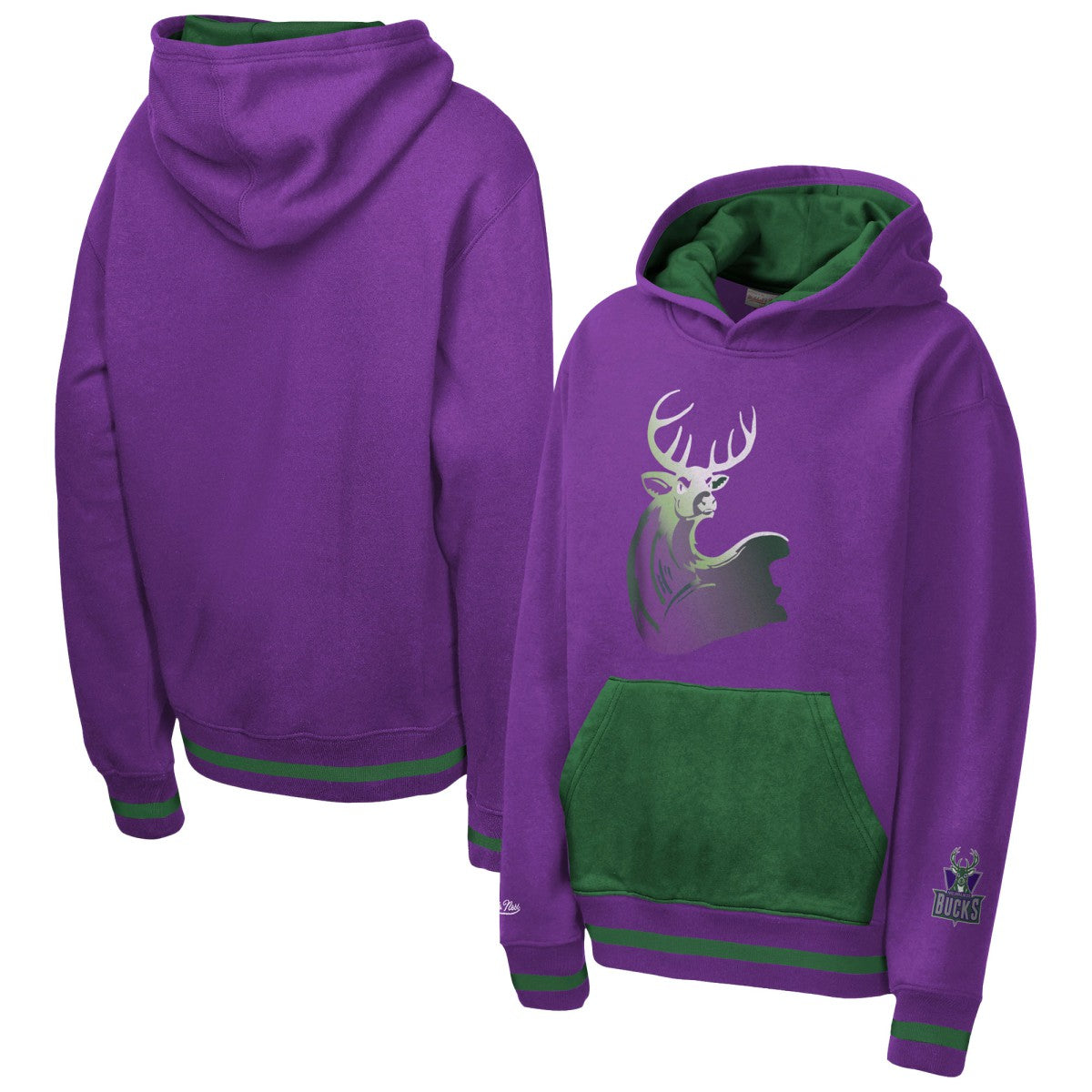 Milwaukee Bucks Youth Playmaker Fashion Fleece Hoodie - Purple shop
