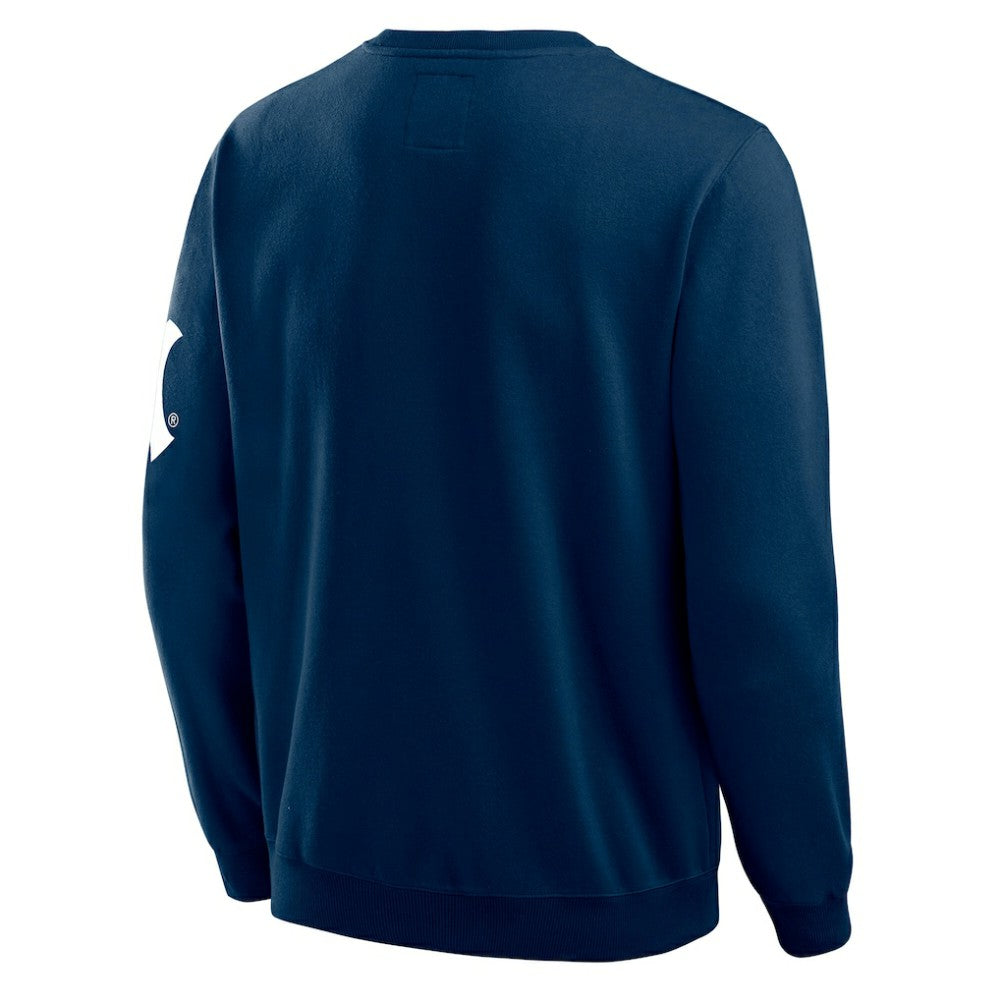 New York Yankees Darius Rucker Collection Washed Crew Neck Pullover Sweatshirt Navy