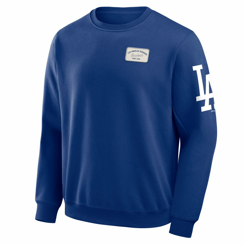 Los Angeles Dodgers Darius Rucker Collection Washed Crew Neck Pullover Sweatshirt Royal