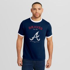 Atlanta Braves Darius Rucker Collection Washed Ringer T-Shirt Navy
