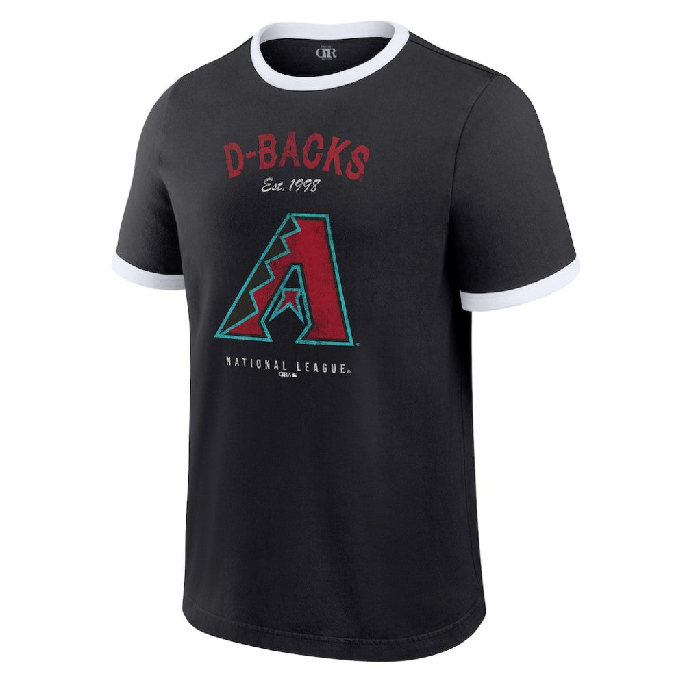 Arizona Diamondbacks Darius Rucker Collection Washed Ringer T-Shirt Black