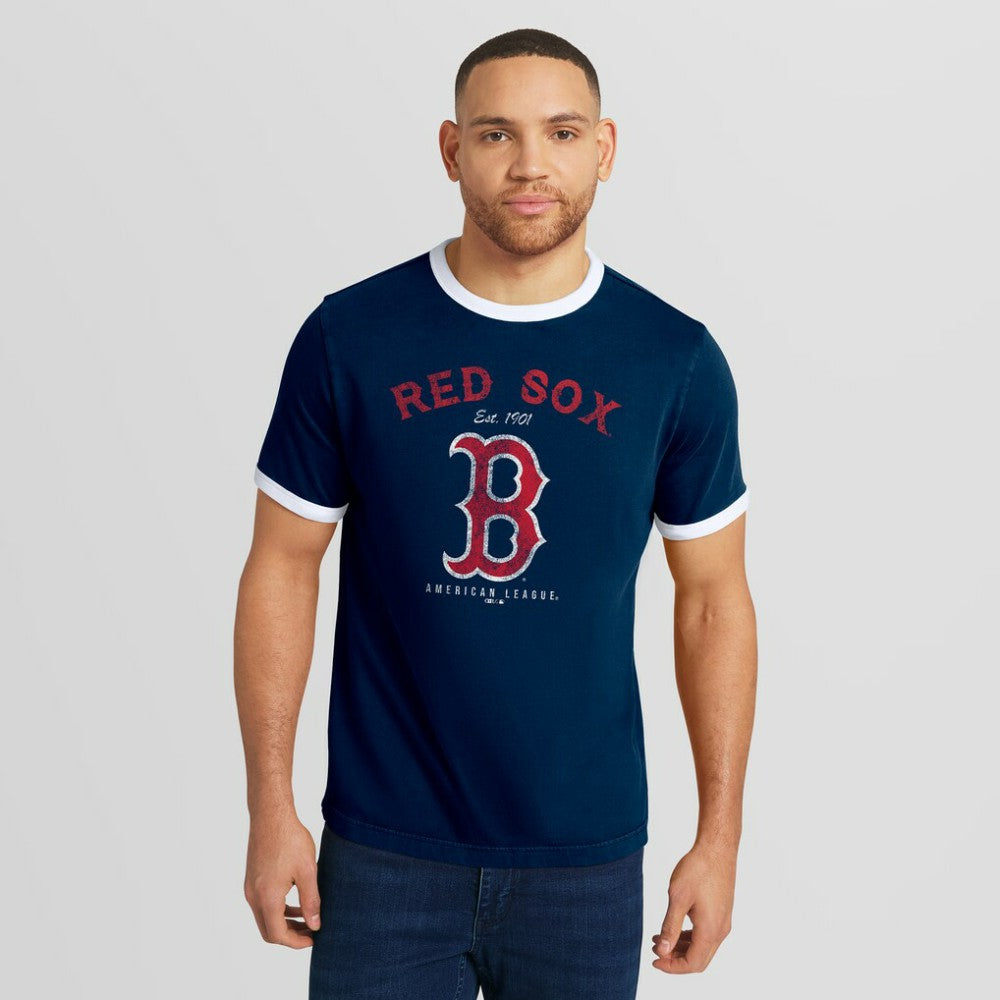 Boston Red Sox Darius Rucker Collection Washed Ringer T-Shirt Navy