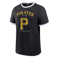 Pittsburgh Pirates Darius Rucker Collection Washed Ringer T-Shirt Black