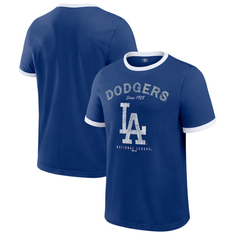 Los Angeles Dodgers Darius Rucker Collection Washed Ringer T-Shirt Royal