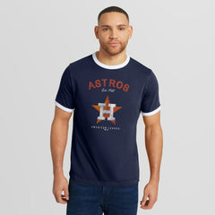 Houston Astros Darius Rucker Collection Washed Ringer T-Shirt Navy
