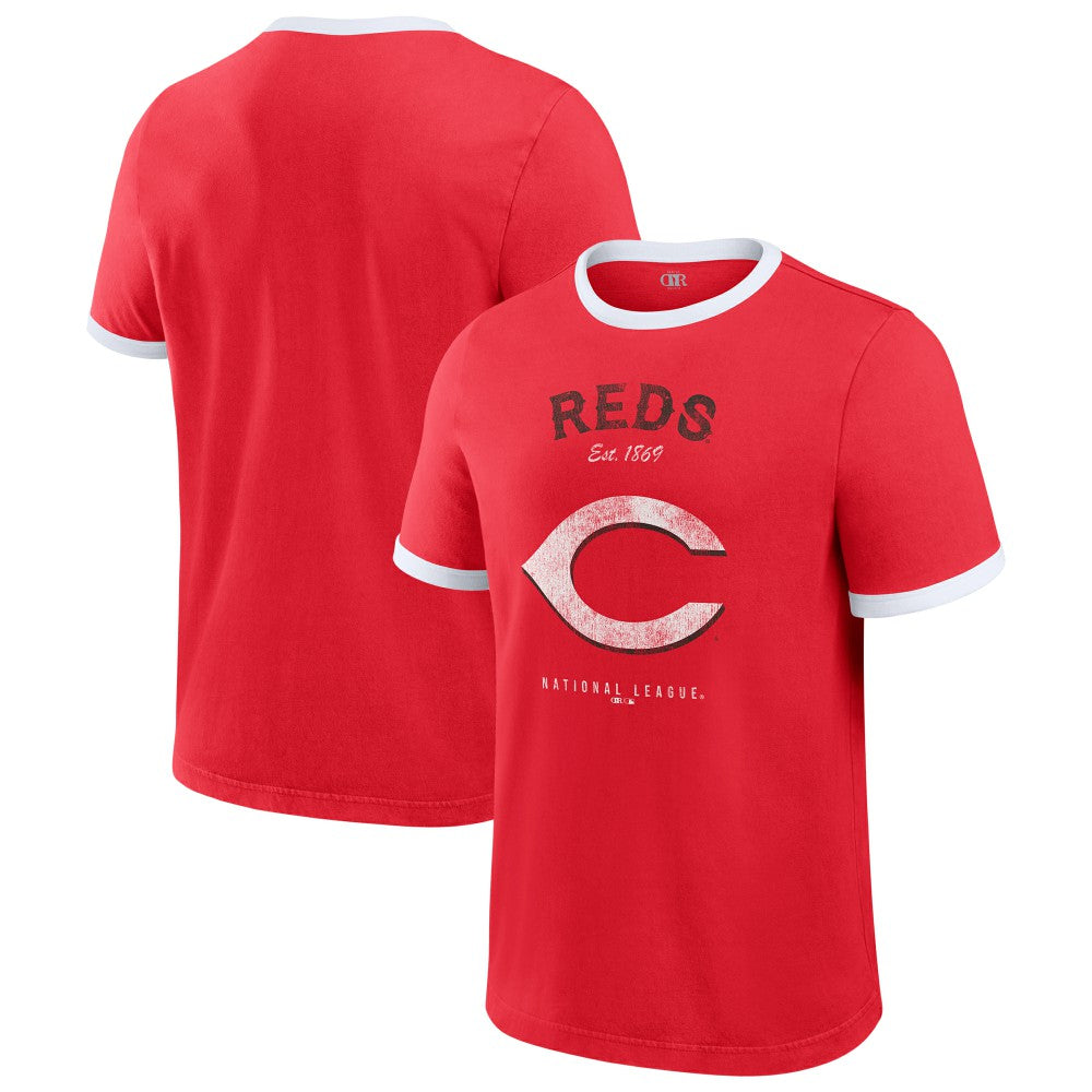 Cincinnati Reds Darius Rucker Collection Washed Ringer T-Shirt Red