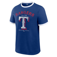 Texas Rangers Darius Rucker Collection Washed Ringer T-Shirt Royal