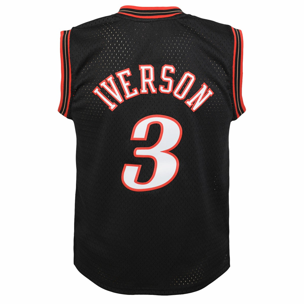 Allen Iverson Philadelphia 76ers Youth 2000-01 Swingman Road Jersey - Black on sale