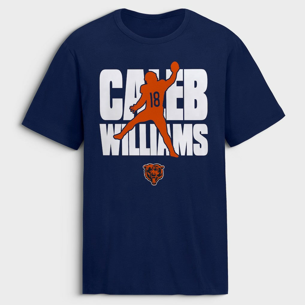 Caleb Williams Chicago Bears Silo T-Shirt - Navy cheap