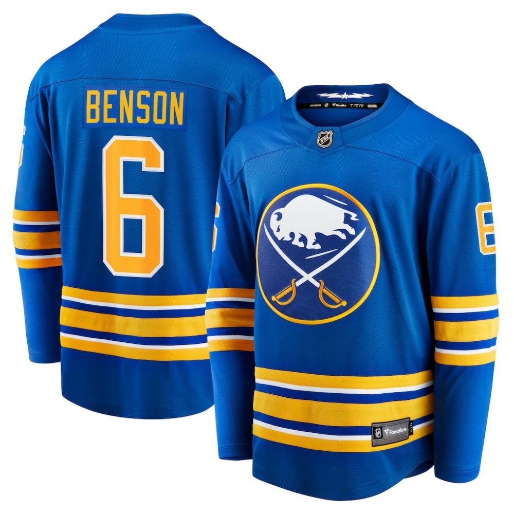 Zach Benson Buffalo Sabres Fanatics Home Breakaway Jersey - Royal Jerseys