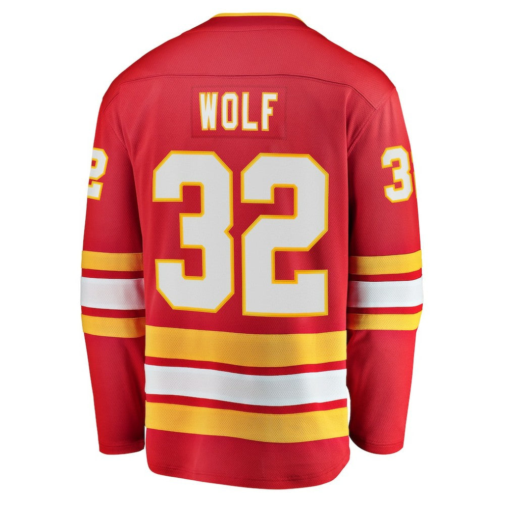 Dustin Wolf Calgary Flames Fanatics Home Breakaway Jersey - Red Jerseys