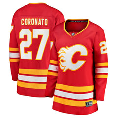 Matt Coronato Calgary Flames Fanatics Women's Home Breakaway Jersey - Red Jerseys