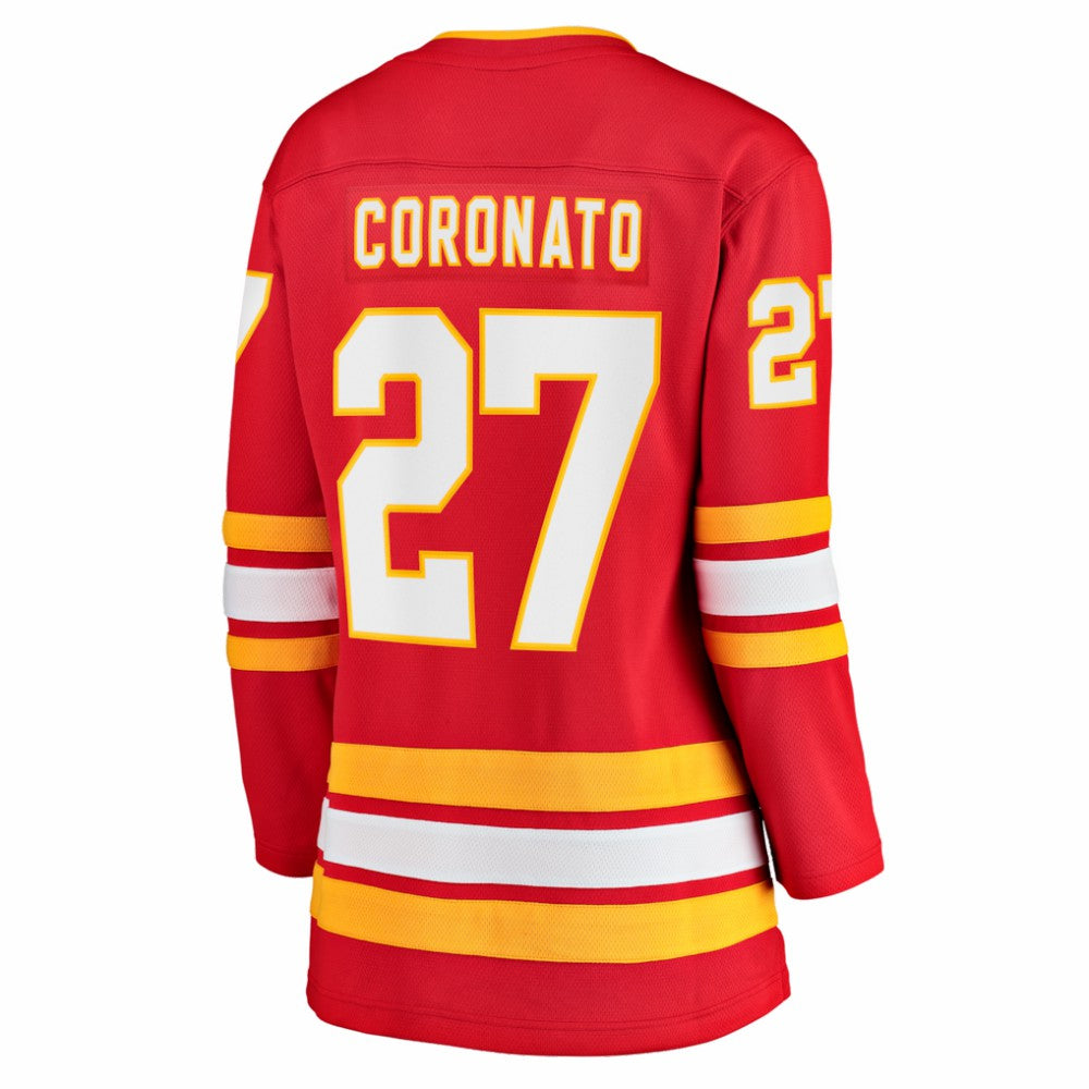 Matt Coronato Calgary Flames Fanatics Women's Home Breakaway Jersey - Red Jerseys