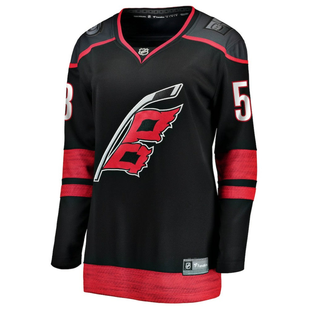 Jackson Blake Carolina Hurricanes Fanatics Women's Home Breakaway Jersey - Black Jerseys