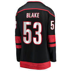 Jackson Blake Carolina Hurricanes Fanatics Women's Home Breakaway Jersey - Black Jerseys