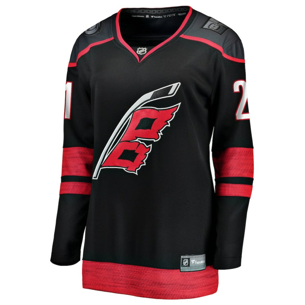 Alexander Nikishin Carolina Hurricanes Fanatics Women's Home Breakaway Jersey - Black Jerseys