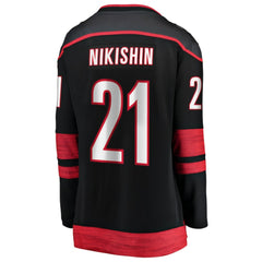 Alexander Nikishin Carolina Hurricanes Fanatics Women's Home Breakaway Jersey - Black Jerseys