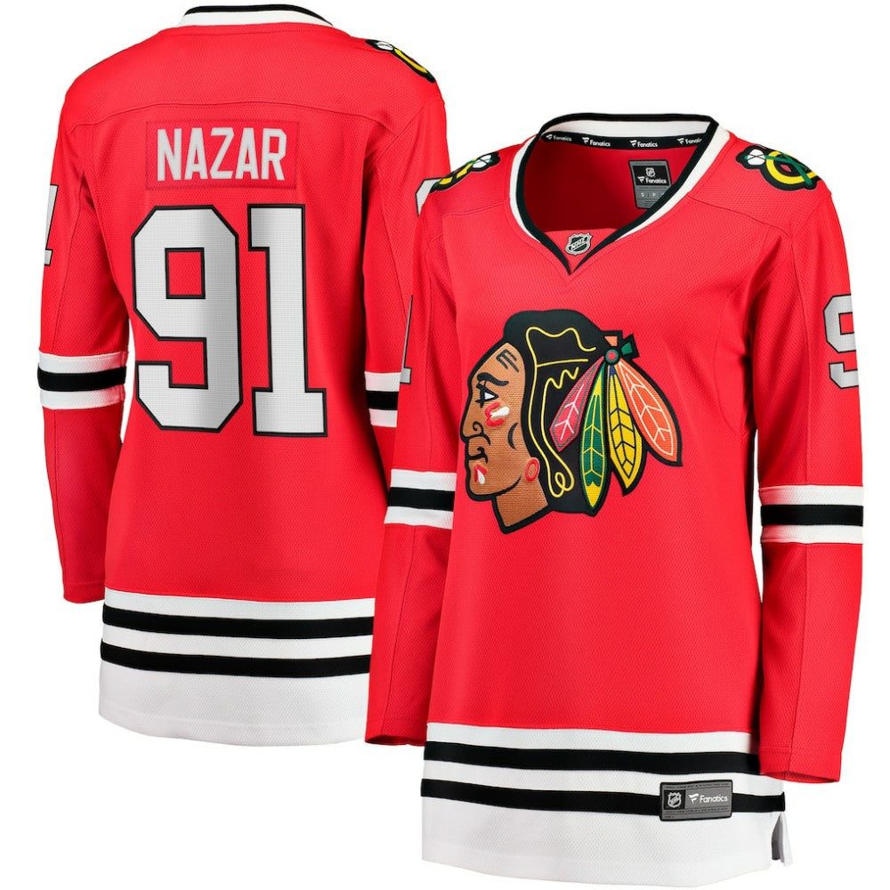 Frank Nazar Chicago Blackhawks Fanatics Women's Home Breakaway Jersey - Red Jerseys