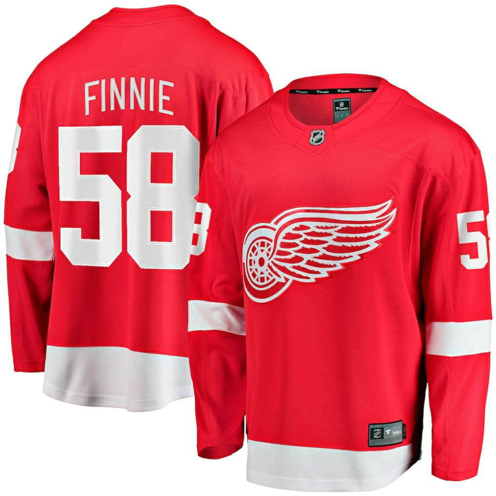 Emmitt Finnie Detroit Red Wings Fanatics Home Breakaway Jersey - Red Jerseys