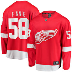 Emmitt Finnie Detroit Red Wings Fanatics Home Breakaway Jersey - Red Jerseys