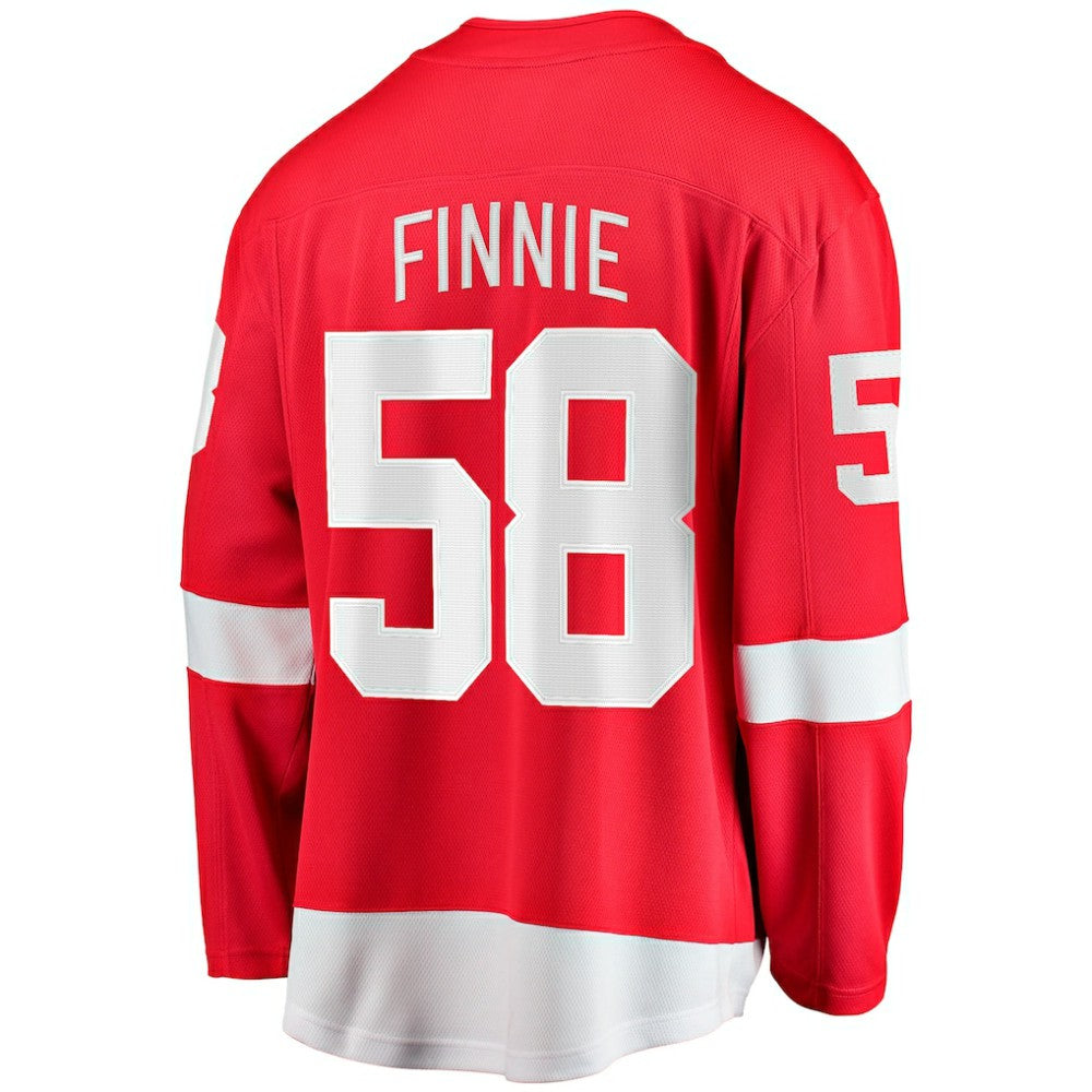 Emmitt Finnie Detroit Red Wings Fanatics Home Breakaway Jersey - Red Jerseys