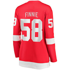 Emmitt Finnie Detroit Red Wings Fanatics Women's Home Breakaway Jersey - Red Jerseys