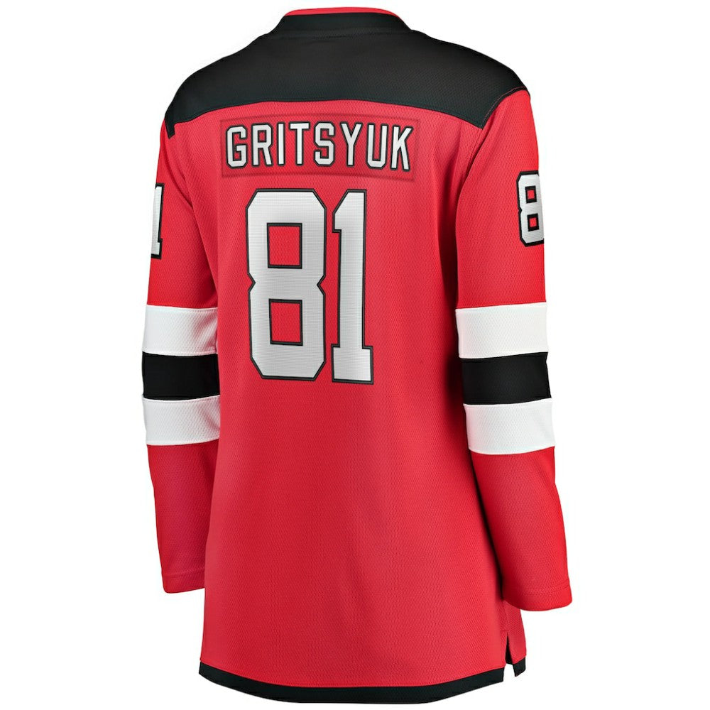 Arseny Gritsyuk New Jersey Devils Fanatics Women's Home Breakaway Jersey - Red Jerseys