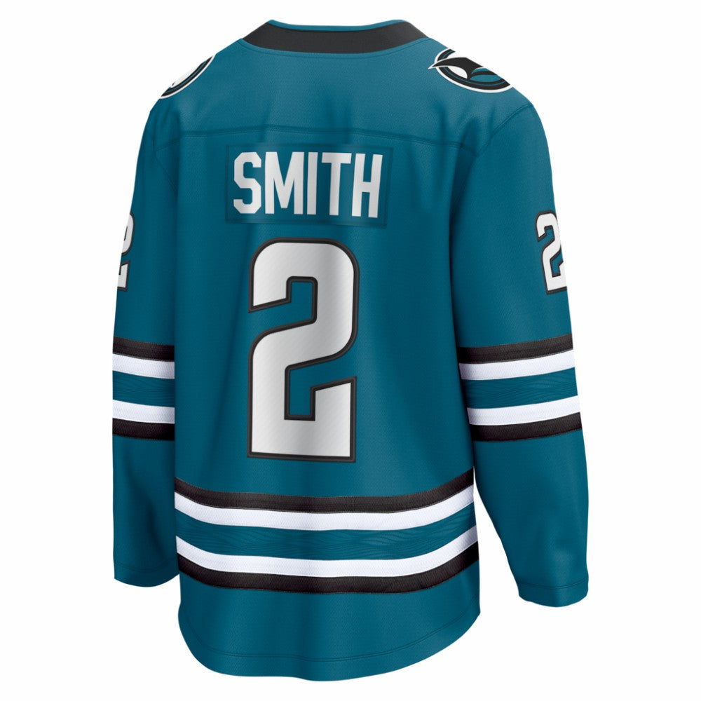 Will Smith San Jose Sharks Fanatics Home Breakaway Jersey - Teal Jerseys