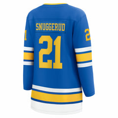 Jimmy Snuggerud St. Louis Blues Fanatics Women's Home Breakaway Jersey - Blue Jerseys