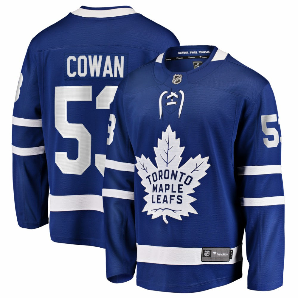 Easton Cowan Toronto Maple Leafs Fanatics Home Breakaway Jersey - Blue Jerseys
