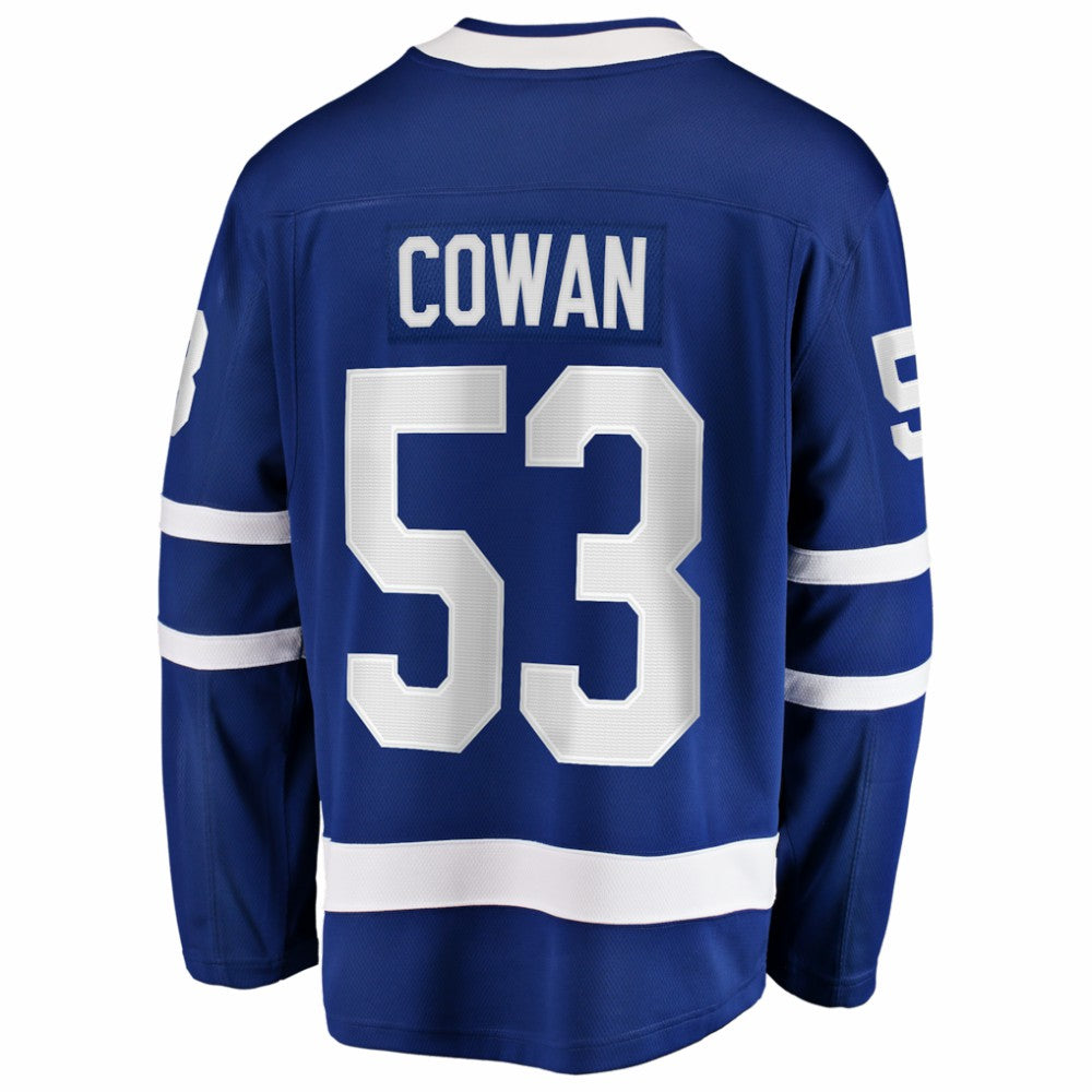 Easton Cowan Toronto Maple Leafs Fanatics Home Breakaway Jersey - Blue Jerseys